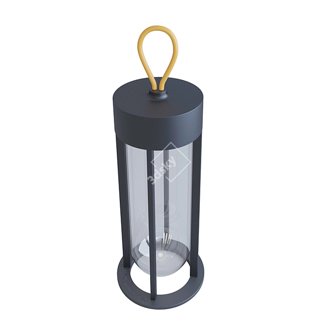 Luminous Glass Lanterns 3D model image 2