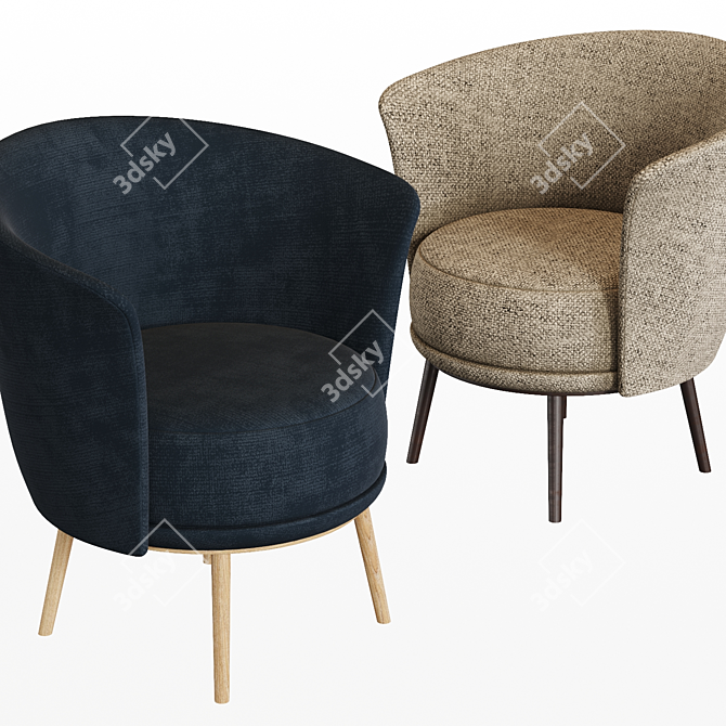 Elevate Your Space: Hay Dorso Chair 3D model image 2