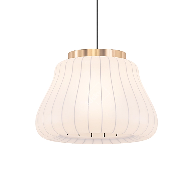 Elegant Lily Pendant Light 3D model image 1