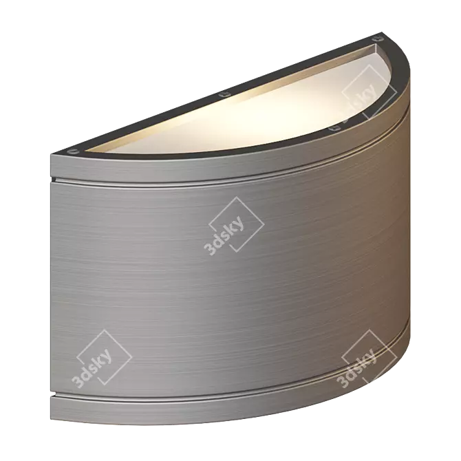 Title: Modern Tube LED Wall Sconce | Multiple Finishes 3D model image 2