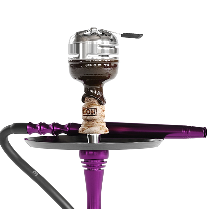 Alpha Hookah Model X: Premium Shisha Experience 3D model image 6