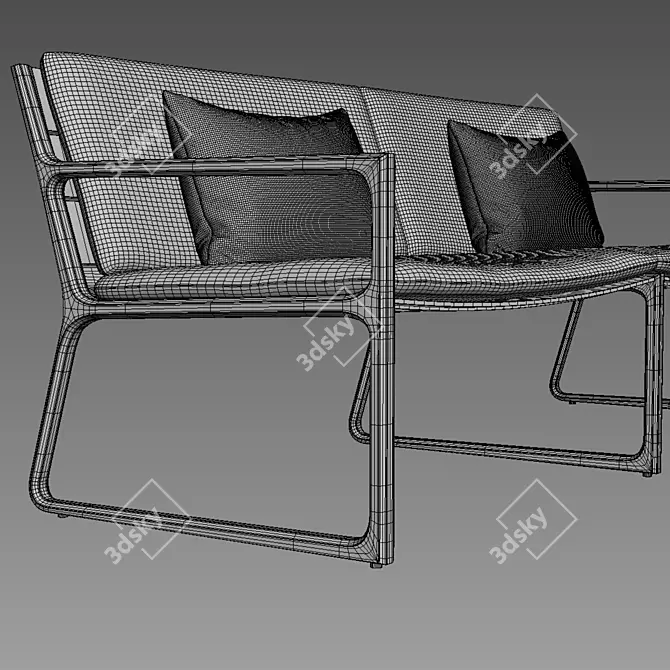 Restoration Hardware Vietri Sofa 72 3D model image 4