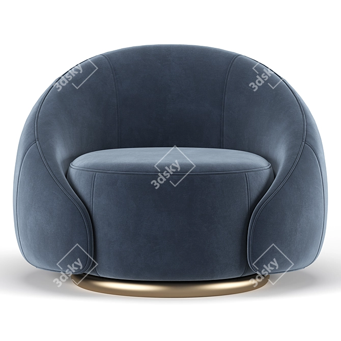 Sculptural Abbracci Armchair: A GHIDINI1961 Masterpiece 3D model image 3