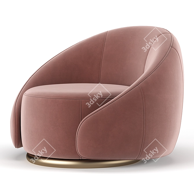 Sculptural Abbracci Armchair: A GHIDINI1961 Masterpiece 3D model image 4