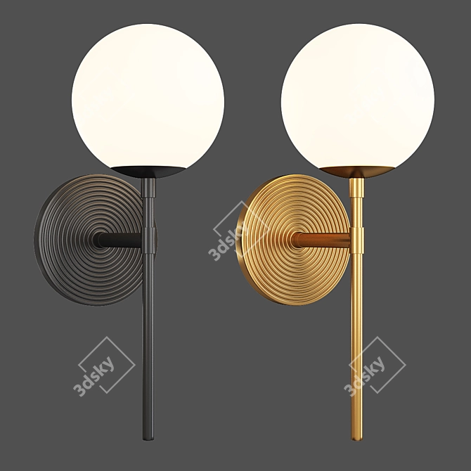 Elegant Ruth Sconce: Glowing Beauty 3D model image 1