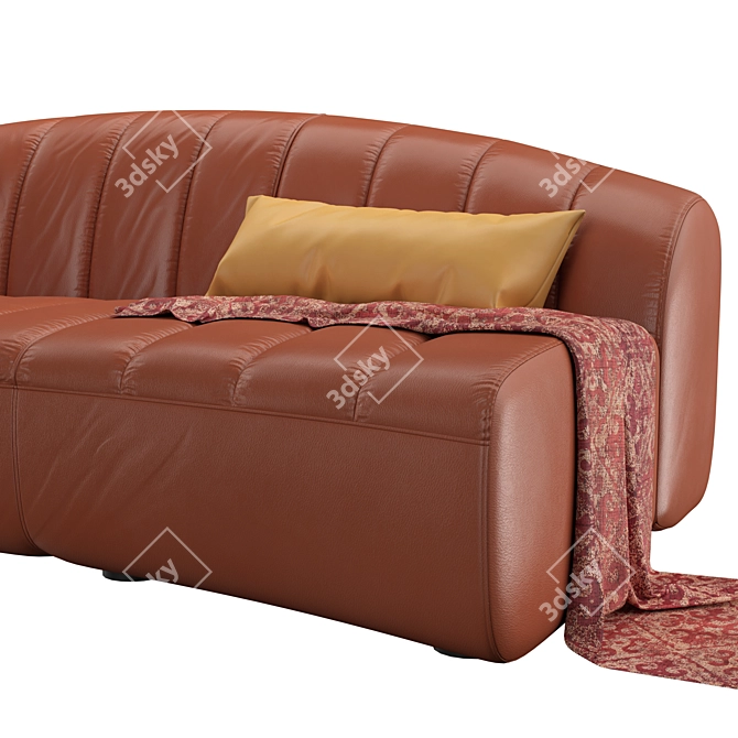 Elegant Parenthesis Sofa: Quinti Parentesi 3D model image 6