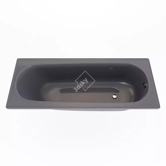 Ultimate Steel Bathtub: BLB Universal B 3D model image 5