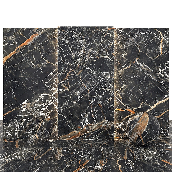 Elegant Shadow Caravaggio Marble 3D model image 1