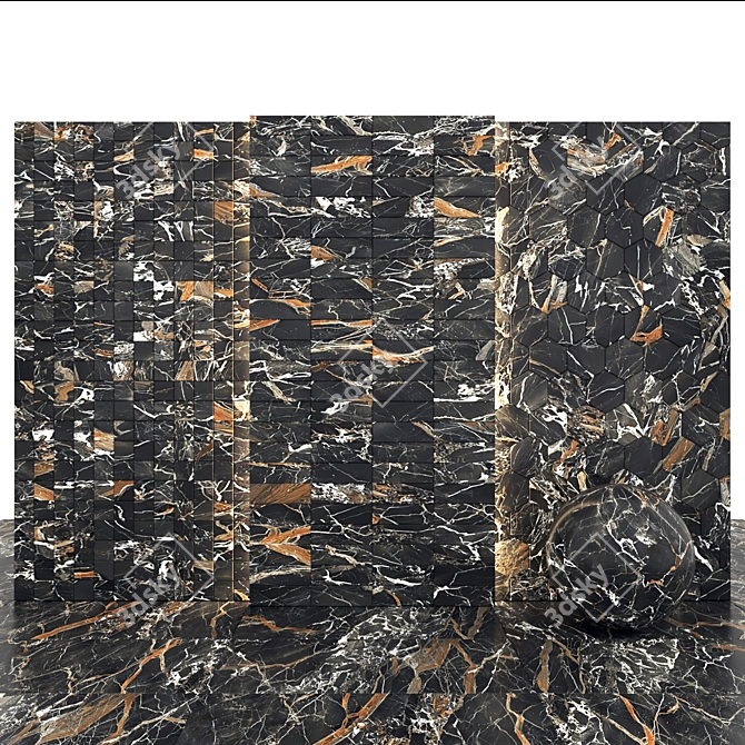Elegant Shadow Caravaggio Marble 3D model image 3