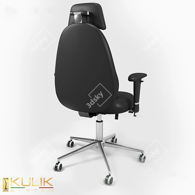 Kulik System Classic Ergonomic Chair 3D model image 2