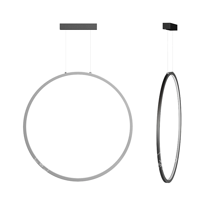 Flos Round LED Pendant Light 3D model image 1