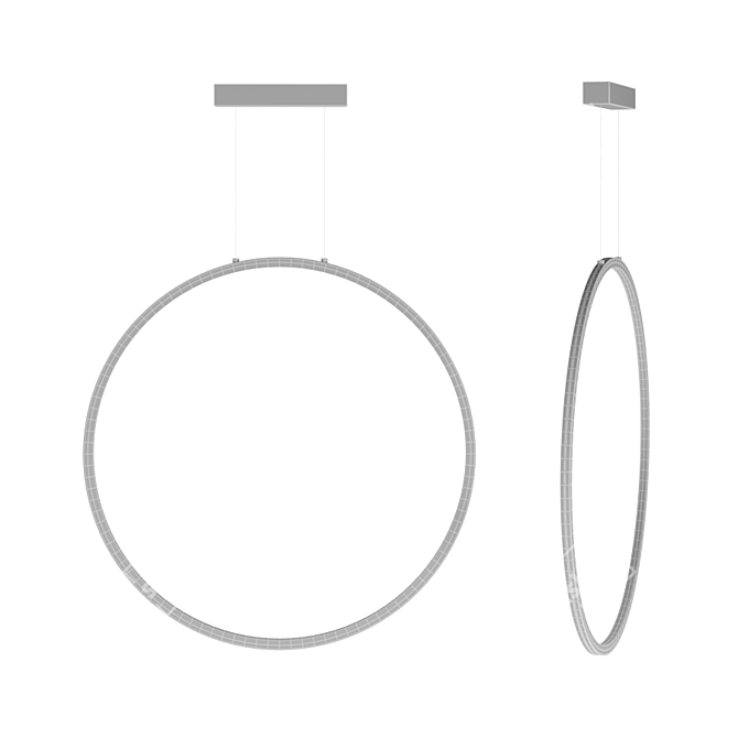 Flos Round LED Pendant Light 3D model image 3
