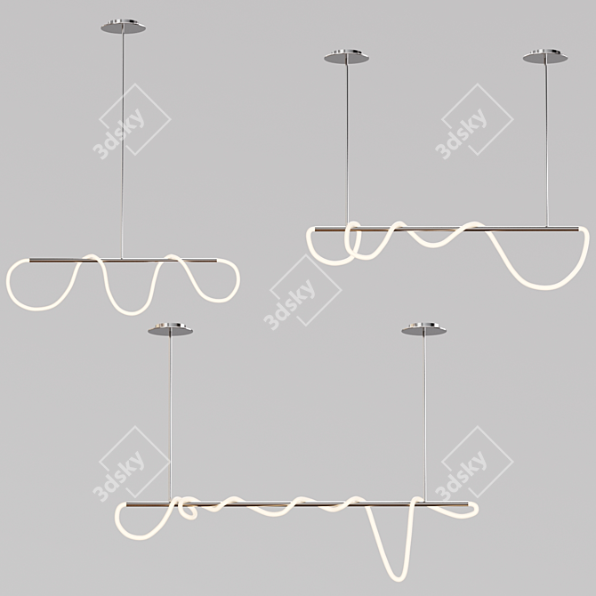 Minimalist Scandinavian Pendant Lights 3D model image 4