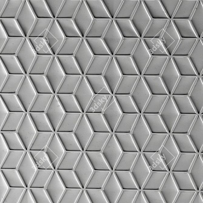 Lux 3D Wall Rombo: Statuarietto 3D model image 5
