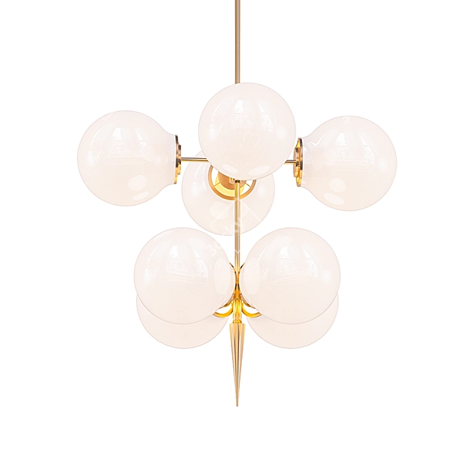 Mid-Century Marais Pointe Chandelier 3D model image 1