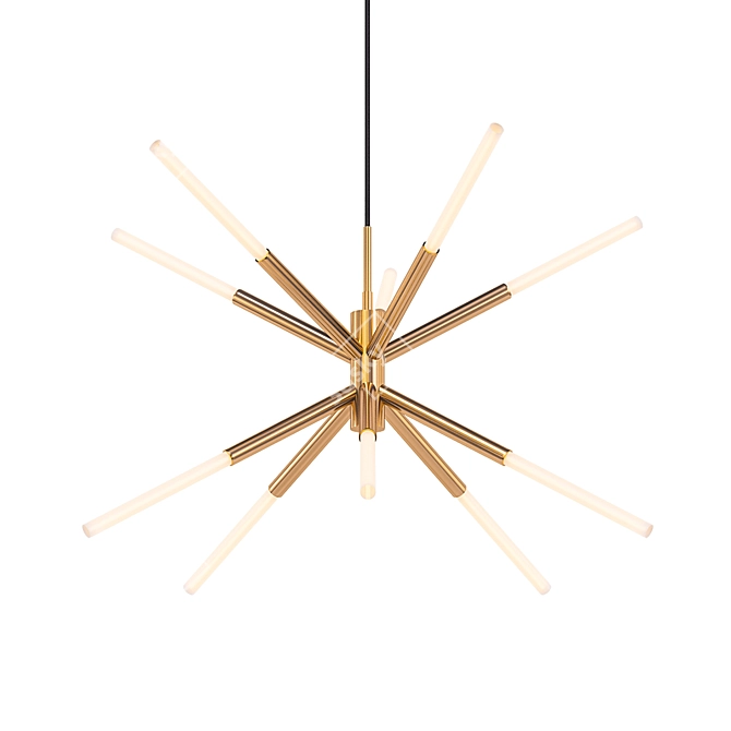 Antique Brass Wanda Pendant 3D model image 1