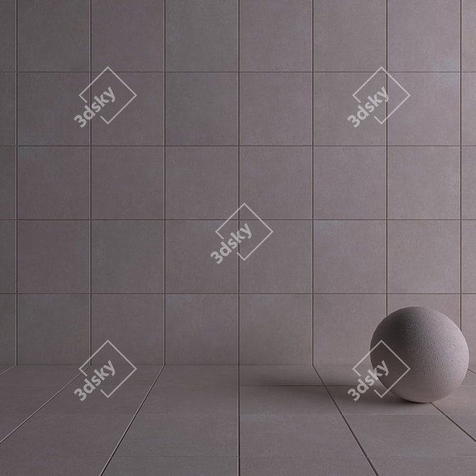 Flaviker Still Now Sand 60x60: Versatile Wall and Floor Tiles 3D model image 4