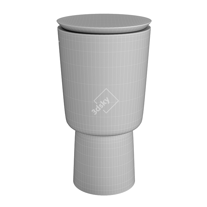 Modern Plinth Marble Tables 3D model image 4