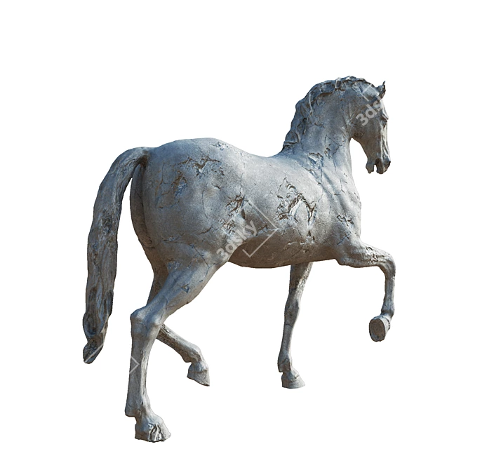 Majestic Equestrian Sculpture 3D model image 8