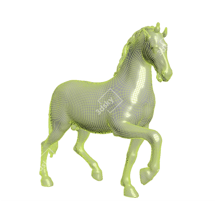 Majestic Equestrian Sculpture 3D model image 9