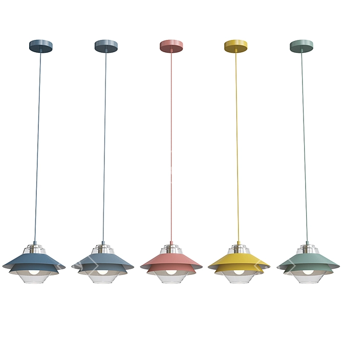 Anzazo UFO Pendant Light 3D model image 3