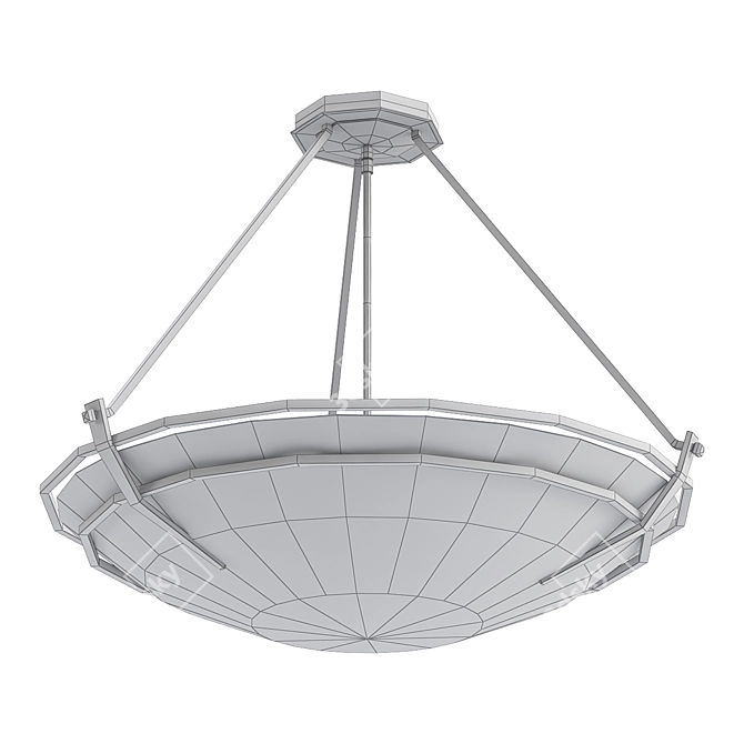 Elegant Presidio Tryne Pendant 3D model image 2