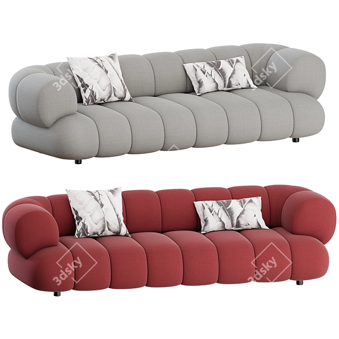Luxurious Intermede 3-Seater Sofa by Roche Bobois 3D model image 4