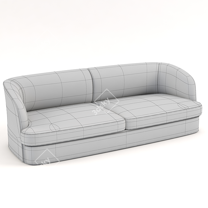 Luxury Italian Bampton Sofa 3D model image 8