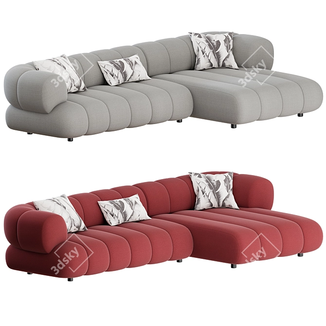 Modular Intermede Sofa: Contemporary Comfort 3D model image 1
