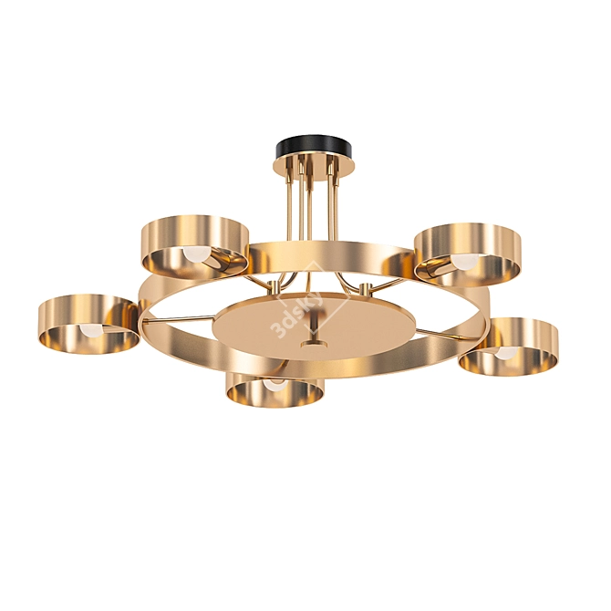 Elegant Crystal Chandelier SL014 3D model image 1