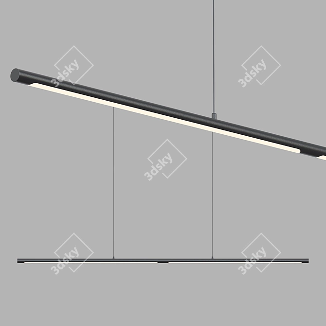 Sleek LED Track Light: Lampatron ESPOS LONG 3D model image 1