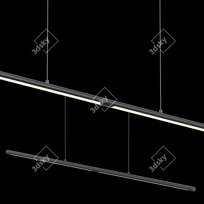 Sleek LED Track Light: Lampatron ESPOS LONG 3D model image 2