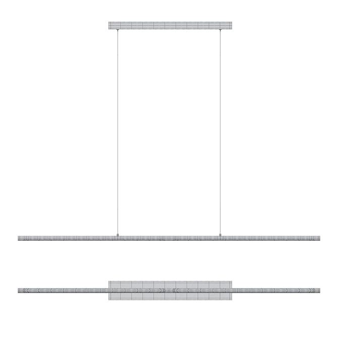 Sleek LED Track Light: Lampatron ESPOS LONG 3D model image 4