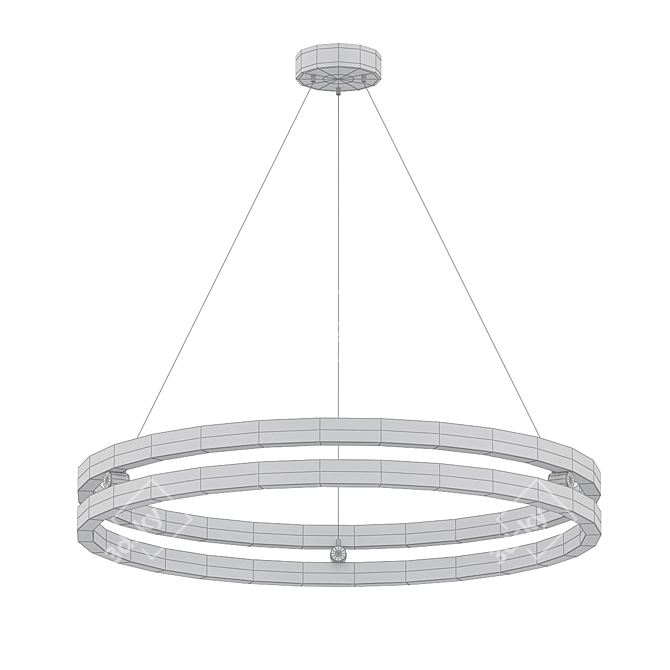 209 Wheel LED Ceiling Light 3D model image 2