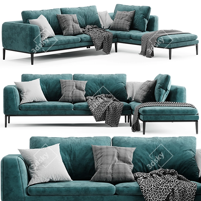 Contemporary BB Italia Miche Sofa 3D model image 1