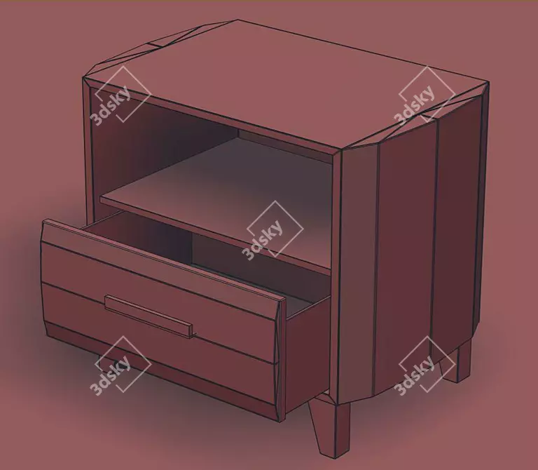 Modern Tumba Stands - Compact & Stylish 3D model image 6