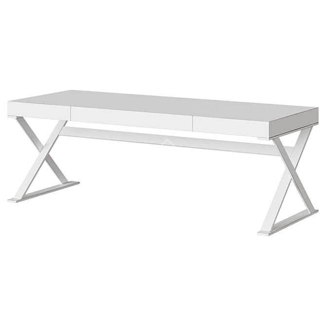 Ivy Fusion Writing Desk 3D model image 2