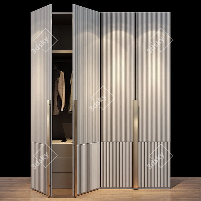 Elegant Storage Solution 3D model image 1