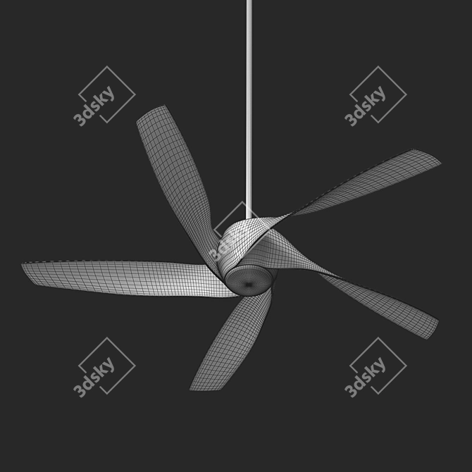 Airflow Deluxe 3-in-1 Ceiling Fan 3D model image 3