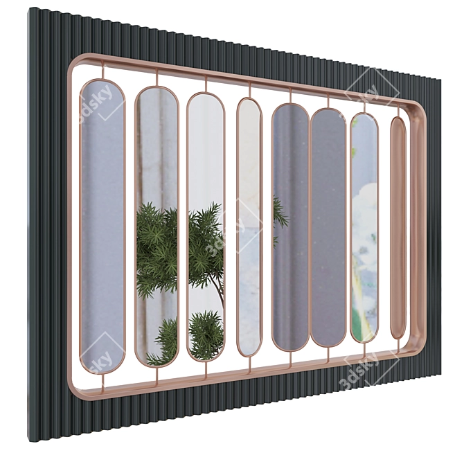 Elegant Room Divider 3D model image 3