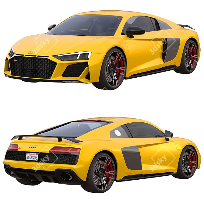 Audi R8 V10 Performance Coupe 3D model image 1