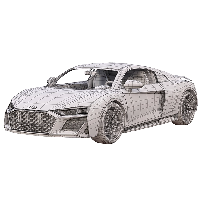 Audi R8 V10 Performance Coupe 3D model image 4