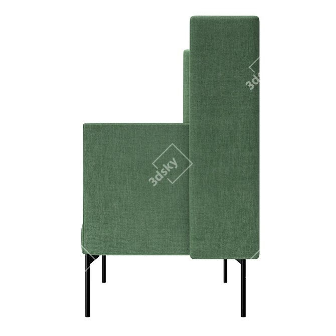 Sleek and Cozy Talk Sofa 3D model image 3