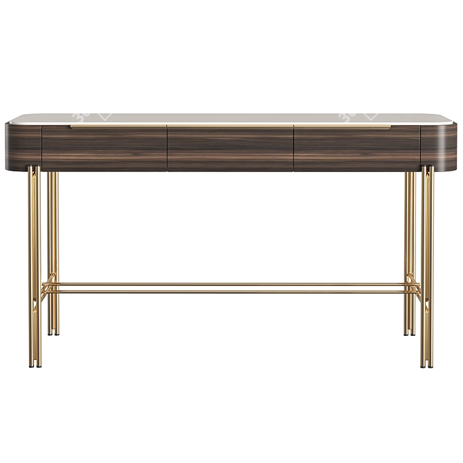 Modern Bamboo Console by PRADDY - NATUR Collection 3D model image 2