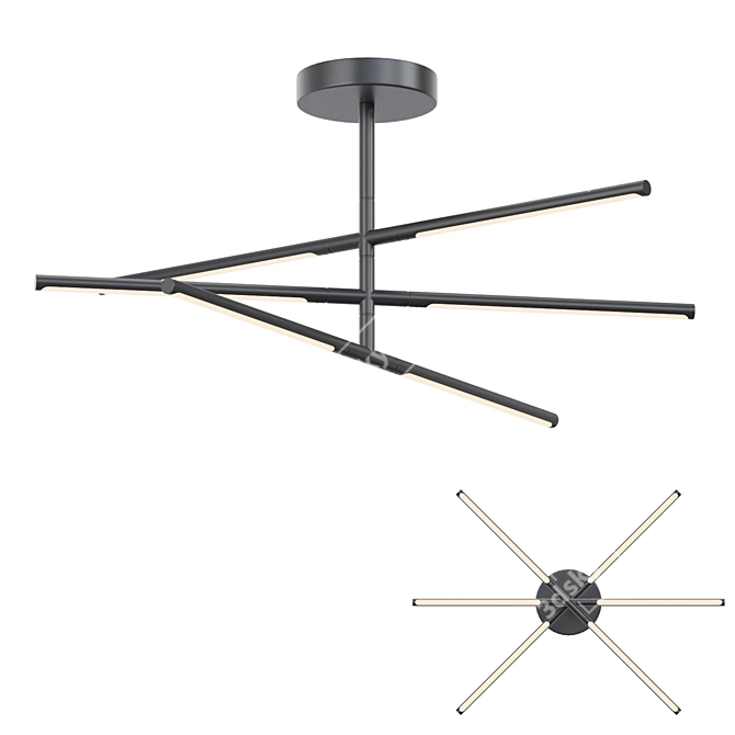 Modern LED Pendant Lamp ESPOS 3D model image 1