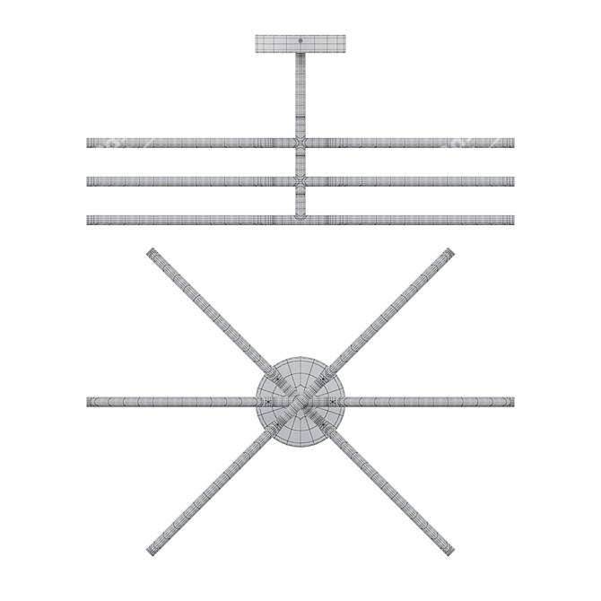 Modern LED Pendant Lamp ESPOS 3D model image 4