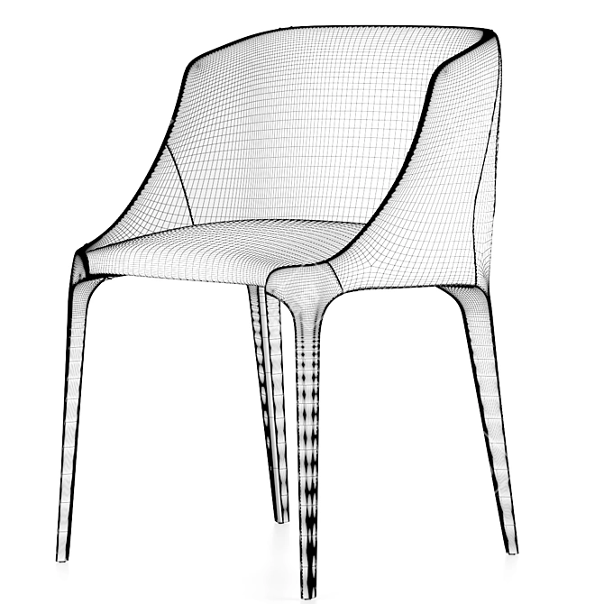 Elegant Luxury Chair 3D model image 4
