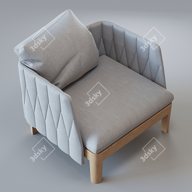 Title: Royal Botania Calypso Lounge 3D model image 4