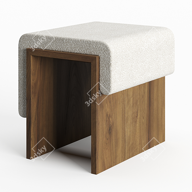 Cozy Slump Stool 3D model image 1