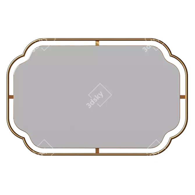 Craiova Arched Wall Mirror 3D model image 2